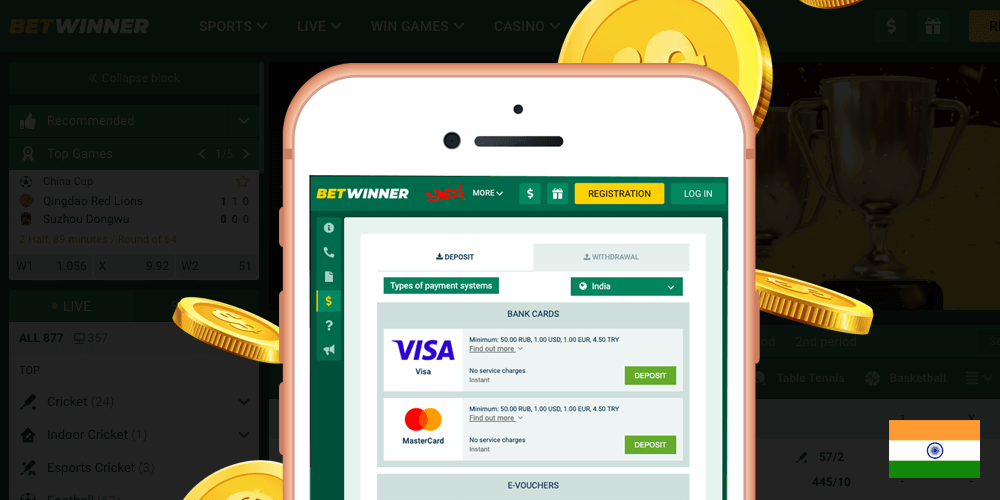 Betwinner App Payment Methods for Indian Players
