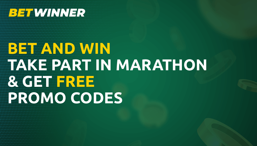Betwinner players who bet and take part in Marathon receive free promo codes for sports betting