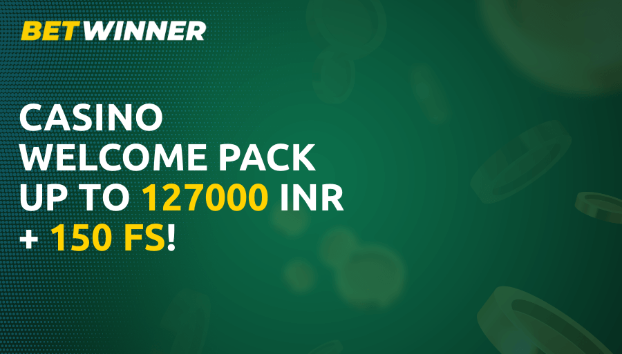 Get a bonus at Betwinner casino for a deposit up to 127,000 INR and an additional 150 free spins